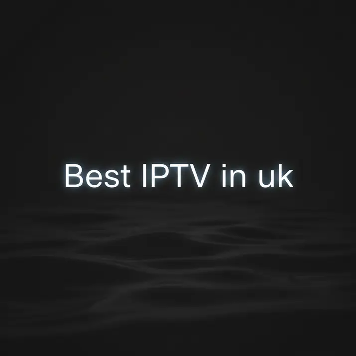 Streaming device interface promoting Best IPTV in uk subscription service for smart TVs