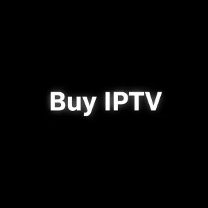 Streaming interface on smart TV with Buy IPTV service options displayed