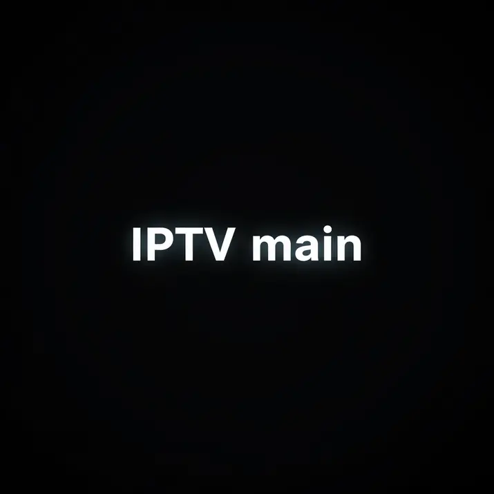 IPTV main interface displayed on a smart TV streaming dashboard screen