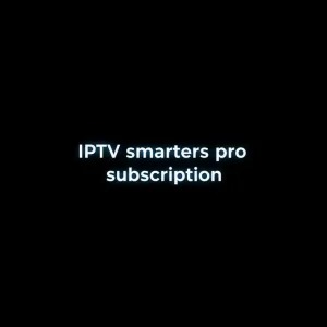 IPTV smarters pro subscription displayed on a smart TV streaming dashboard
