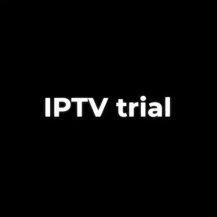 Device screen showing IPTV trial setup and channel streaming preview interface