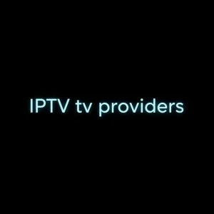 Smart TV streaming interface showing IPTV tv providers channel guide and icons