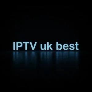 Streaming device interface showing IPTV uk best channel list on smart TV screen