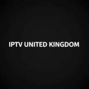 Streaming interface on smart TV showing IPTV united kingdom channel lineup