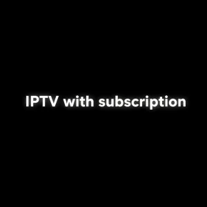 Streaming interface showing IPTV with subscription plan selection on smart TV screen