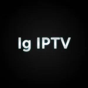 Smart TV streaming interface showing Ig IPTV channel guide and categories