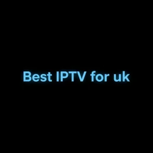 Streaming app dashboard showing channel list, Best IPTV for uk on TV
