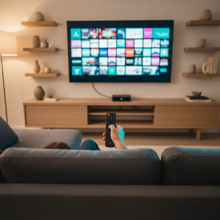 Browsing bbIPTV channel lineup and VOD library on a Smart TV