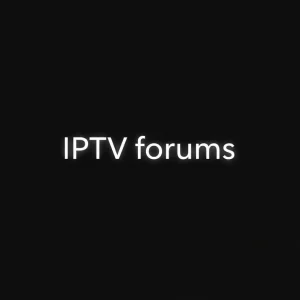 Screenshot of IPTV forums discussion threads and streaming setup advice page
