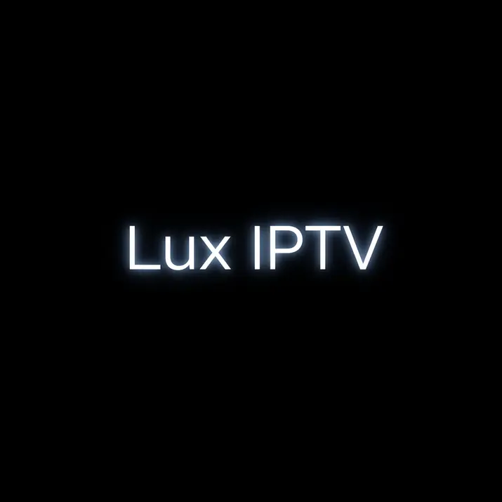 Lux IPTV subscription interface shown on smart TV with channel guide