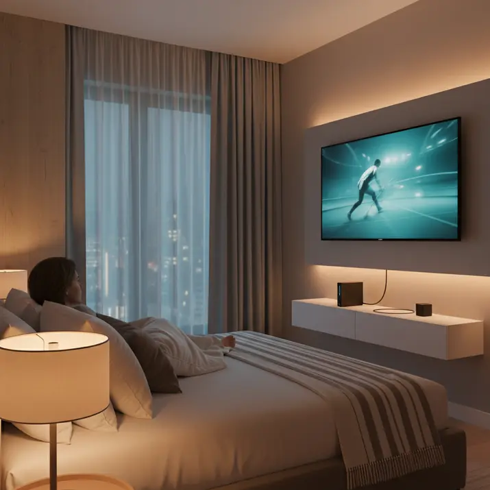 Night-time IPTV streaming setup optimized for UK performance