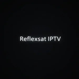 Reflexsat IPTV streaming app interface displayed on smart TV screen